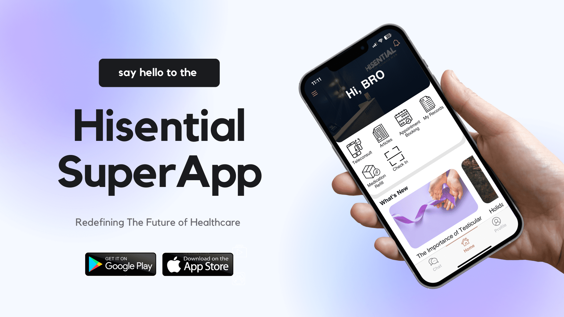 Mobile App – Hisential SuperApp: The Future of Personalized Healthcare at Your Fingertips